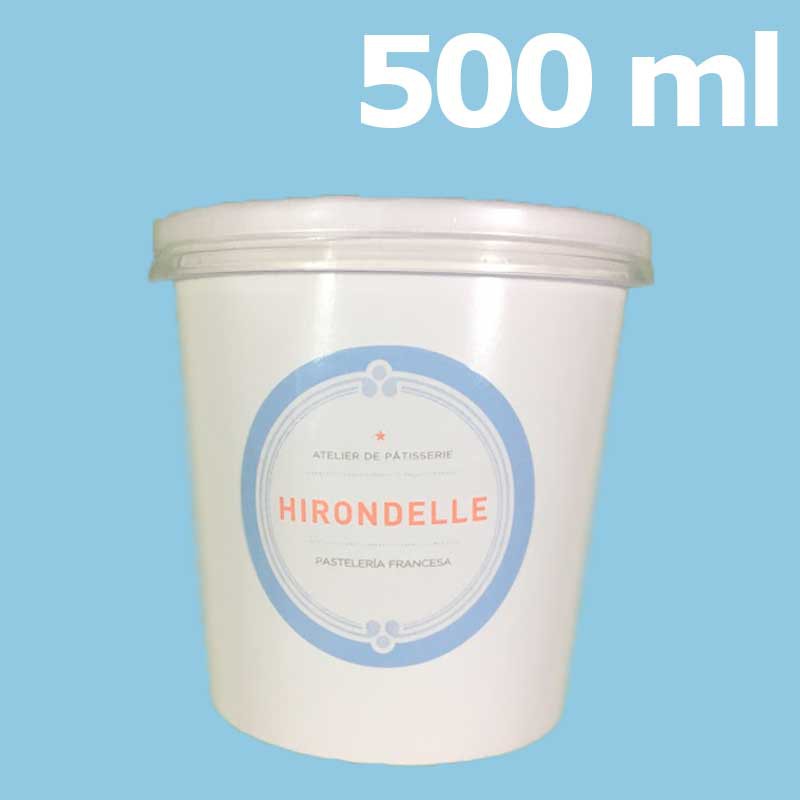 Pastelería Francesa Hirondelle - Helado Chocolate Italiano 500ml -  - Medio litro de helado artesanal: chocolate 70%
